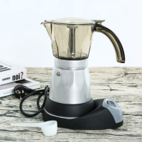 ราคา เครื่องทำกาแฟ มอคค่าพอทไฟฟ้า หม้อต้มชากาแฟ Electric Moka Pot (8962591704)