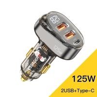 ราคา Essager 125W PD Car Charger Digital Display QC3 0 Fast Quick Charging PD3 0 USB Type C Car Phone Charger สำหรับ iPhone 14 13 12 Pro แล็ปท็อปแท็บเล็ต (16588897192)