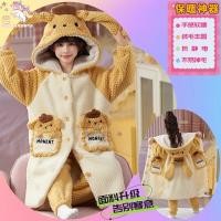 ราคา ชุดคลุมนอนสำหรับเด็กผู้หญิงชุดครอบครัวผ้าสักหลาด kulomi Melody รุ่นฤดูหนาวชุดใส่ในบ้านผ้าคอรัลฟลีซสำหรับเด็กเพิ่มความหนา (20583658642)
