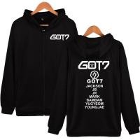 ราคา Kpop Got7 เสื้อแจ็คเก็ตกันหนาวมีฮู้ดแต่งซิปสําหรับผู้ชาย (19898362837)