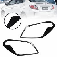 ราคา ครอบไฟท้าย ครอบกันรอยไฟท้าย รุ่น มิตซูบิชิ แอทราจ MITSUBISHI ATTRAGE ปี 2020 2021 สีดำด้าน 2 ชิ้น (7709478993)