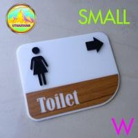 ราคา ป้ายห้องน้ำ งานเลเซอร์หญิงและชาย ดีไซน์พร้อมลูกศร จะใช้เป็น ป้ายกำหนดบอกทางไปห้องน้ำด้วยก็ได้ (15982476596)