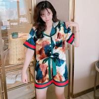 ราคา พร้อมส่ง ชุดนอนผู้หญิง ชุดนอนผ้าซาติน ชุดนอนผ้าลื่น ชุดนอนลายดอกไม ชุดนอนผู้หญิงสวยๆ ราคาถูก ชุดนอนพร้อมส่ง (9749377267)