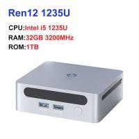 ราคา GenMachine New Mini PC มินิพีซี Intel 12th i5 1235U 10 Cores 12 Thread Up to 4 4GHz Windows 11 DDR4 3200MHz 8 32GB RAM 256 2TB SSD BT5 2 WiFi6 Mini Desktop Office Gaming Computer มินิคอมพิวเตอร์เดสก์ท