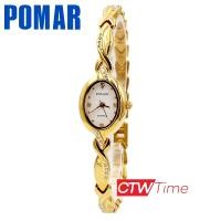 ราคา Pomar นาฬิกาข้อมือผู้หญิง สายสแตนเลส รุ่น PM63517GG02 สีทอง หน้าปัดขาว (8067503824)