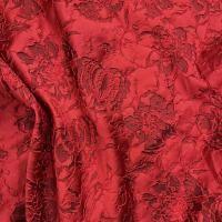 ราคา ชุดเดรสผ้าแจ็กการ์ดลายดอกไม้ขนาดใหญ่สำหรับผู้หญิงชุดเดรสแบบเย็บวัสดุตกแต่ง TJ20309ต่อเมตรคลาสสิกสีดำ (19535463874)