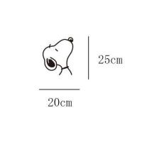 ราคา Acrylic 3D Wall Stickers Self adhesive Snoopy Childrens Room Bedside Background Wall Cartoon Stickers (10901520624)