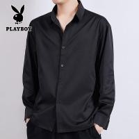 ราคา PLAYBOY เสื้อเชิ้ตผู้ชายPlayboy Shirts Business Casual With Original Shirts M 3XL (16127388667)