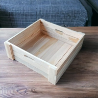 ราคา ลังไม้สักอเนกประสงค์ ขนาด 45x45x16cm ลังไม้ ถาดไม้ กล่องไม้ (4957356301)