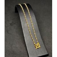 ราคา สร้อยคอลายไข่ปลาสองกษัตริย์ เคลือบทองขาวเกรด A ไม่ดำ ยาว 18 นิ้ว N0110 (396869119)