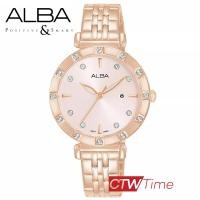 ราคา ผ่อนชำระ สูงสุด 10 เดือน Alba Ladies นาฬิกาข้อมือผู้หญิง สายสแตนเลส รุ่น AH7AA2X1 AH7AA2X สีโรสโกลด์ หน้าปัดสีชมพู (13157309217)