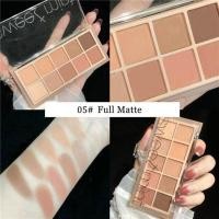 ราคา พาเลทอายแชโดว์ เนื้อแมตต์ กลิตเตอร์ ติดทนนาน 10 สี เครื่องสําอาง (17796100842)