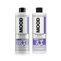ราคา Mood Silver Specific shampoo with conditioner 400ml แชมพูและครีมนวด สูตรวีแกนสารสกัดจากธรรมชาติ สำหรับสีเทา เทาเงิน silver (20970854427)