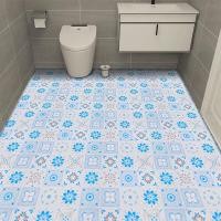 ราคา สติ๊กเกอร์ติดพื้นในห้องน้ำวอลเปเปอร์กันน้ำกันลื่นสติ๊กเกอร์ติดผนัง PVC ห้องน้ำห้องครัวกระเบื้องปูพื้นกันลื่น (11739041982)