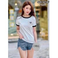 ราคา เสื้อยืดรวงข้าว พร้อมส่ง งานปักเทปแขน ปักอกแน่นๆ ผ้าคอตตอนเนื้อดี มีป้ายห้อย (14123210523)