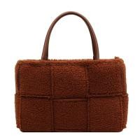 ราคา Ins web celebrity in same lambs wool woven tote bag maomao one shoulder bag big female of new fund of 2021 autumn winters (15327486855)