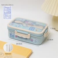 ราคา Sanrio แบบพกพาความจุขนาดใหญ่กล่องอาหารกลางวันนักเรียนปิดผนึก1000มล พร้อมสติ๊กเกอร์ Cinnamoroll Kuromi Mylody พร้อมตะเกียบช้อนและสติกเกอร์กล่องอาหารกลางวัน (19958520693)