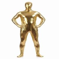 ราคา ผู้ชาย 39 s Metallic Shiny Zentai ชุดบอดี้สูท มีซิปด้านหลัง สําหรับผู้ชาย 39 s ชุดบอดี้สูทคอสเพลย์ฮาโลวีน แบบเต็มตัว (19564980858)