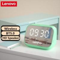 ราคา Lenovo TS13 Bluetooth Speaker Wireless Bluetooth Music Player Digital clock Mirror Screen Digital Alarm Clock Multifunction LED Table Clock 3D Surround Portable Mini Bass Stereo Subwoofer (20402622237