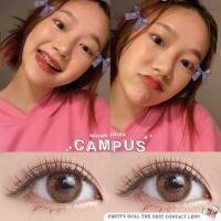 ราคา คอนแทคเลนส์ สาย รุ่น Mini Campus สีเทา ตาล gray brown มีค่าสายตาปกติ 0 00 (20569071503)