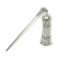 ราคา ปิ่นปักผมชุบเงินวินเทจคลาสสิกสำหรับผู้หญิงแท่งเครื่องประดับผม Headwear ดอกไม้โบราณปิ่นปักผมห้อยตุ้งติ้งแกะสลัก (18301325954)