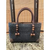 ราคา กระเป๋าสานกระจูด ย้อมสี หูพวงองุ่น ขนาดกะทัดรัด มีซิป มีซับในอย่างดี (12165130835)