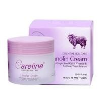 ราคา สินค้าแท้ ครีมรกแกะ Careline Lanolin Cream with Grape Seed Oil Vitanmin E 100ml ฝาม่วง (9585337513)