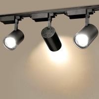 ราคา Cob track light led shoot the lamp to 7 w12w20w30 tile guide light clothing store background wall exhibition hall window way (20263813776)