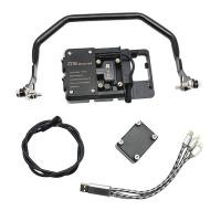 ราคา ที่วางโทรศัพท์มือถือ GPS มอเตอร์ไซค์ที่ชาร์จเร็วแบบไร้สาย Usb สำหรับ BMW R1200GS R1250GS F700GS F800GS F750GS F850GS CRF1000L 12มม (10274051812)