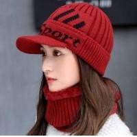 ราคา Following TB10 หมวกไหมพรมกันหนาวผู้หญิงพร้อมปลอกคอ TB27A สไตล์นักกีฬา (16555193736)