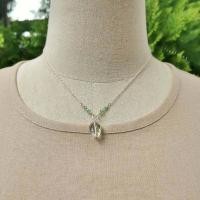 ราคา สร้อยคอเงินจี้หินกรีนอเมทิสต์ Green Amethyst (19296354636)