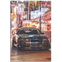 ราคา ญี่ปุ่น JDM โปสเตอร์รถเส้นขอบฟ้า R รูปภาพโปสเตอร์ศิลปะทันสมัยสำนักงานครอบครัวห้องนอนโปสเตอร์ตกแต่งของขวัญตกแต่งผนังโปสเตอร์ภาพวาด S cm (13702043028)