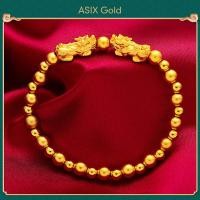 ราคา ASIX GOLD 3 in 1 ชุดทองแท้ปี่เซียะจี้คอทองจริงปี่เซียะสร้อยข้อมือปี่เซียะทองจริงแหวนปี่เซียะ ทอง 24K ไม่ลอก ไม่ลอก (16246044426)