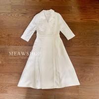 ราคา เดรสทรงสูทตัวยาว เรียบหรูดูแพง ชุดทำงานผู้หญิง ออกงาน ไปงาน สีดำ ขาว ชมพู Blazer สูทแฟชั่น ชุดสาวออฟฟิศ ชุดดำ ชุดไว้อาลัย ชุดไปวัด ทำบุญ ชุดเพื่อนเจ้าสาว งานป้าย 5001 (20811256936)