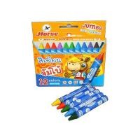 ราคา สีเทียน คุณภาพสูง รุ่นจัมโบ้ กล่องกระดาษ กล่อง12 24สี ตราม้า Wax Crayons Horse พร้อมส่ง มีเก็บปลายทาง UBMARKETING (9753693906)