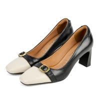 ราคา Pierre Cardin รองเท้าผู้หญิง รองเท้าส้นสูง รองเท้าส้นสูงทรง Pump นุ่มสบาย ผลิตจากหนังแท้ สีดำ รุ่น 52AD141 (17256180763)