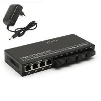 ราคา Switch Ethernet Media Converter Fiber Optic Konverter2 Port 3 Port 4 Port FO 2 Port SC LAN Fiber Optic Switch 6 SC 2 RJ45 2F4E 3F3E 4F4E 6F2E With EU Adapter (21074452983)