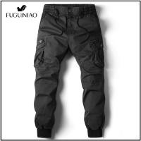 ราคา FUGUINIAO กางเกงคาร์โก้ผู้ชายกางเกงลำลองผ้าฝ้ายขายาวแบบทหารชุดวอร์มทำงานยุทธวิธีไซส์ใหญ่พิเศษ (13667270516)