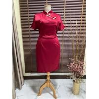 ราคา ชุดกี่เพ้า ผ้าซาร่าไม่ยืด ผ้าเงาสวย (21266845086)