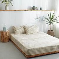 ราคา MUJI Cotton Flat Bed Sheet Washed Cotton Mattress Protector (12952149170)