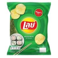 ราคา เลย์ คลาสสิค มันฝรั่งแท้ทอดกรอบแผ่นเรียบ สูตรลดปริมาณไขมันอิ่มตัว รสโนริสาหร่าย 116 ก (19577702853)