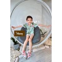 ราคา ชุดคู่ ชุดพ่อ แม่ ลูก ลายใบไม้ The show (16506734635)