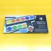 ราคา สีน้ำก้อน ST Artists Watercolour Tablets Set 12สี และ 24สี (1546722667)