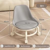 ราคา Isidoro เก้าอี้สตูลเล็กอะคริลิค เก้าอี้พิงหลัง ล้ออเนกประสงค์ เก้าอี้เด็กหัดเดิน ลูกรอกไม่มีเสียง (20808630688)