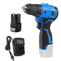 ราคา Monqiqi cordless drill สว่านไร้สาย มอเตอร์ไร้แปรงถ่าน สว่านกระแทกไร้สาย 3 ระบบ 2 เกีย พร้อมชุดเครื่องมือ คอลเล็ตล็อคตัวเอง 16 8V 24V Brushless สว่านไฟฟ้า 35NM มินิไขควงไร้สายเจาะ 5 ชิ้นสว่านไฟฟ้าแบตเ 