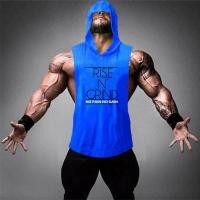 ราคา NO Pain NO GAIN พิมพ์กราฟิก Hoody TANK Bodybuiding Fitness Mens Hoodie (6470294831)