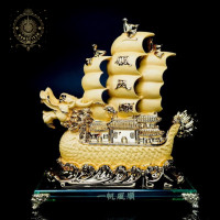 ราคา เรือสำเภามังกร สำเภาหัวมังกร เรือหัวมังกรขนาด10นิ้ว ของมงคลฮวงจุ้ยของมงคลในบ้าน เสริมฮวงจุ้ย ของมงคลค้าขายของมงคลนำโชค มงคลร่ำรวย (433649517)