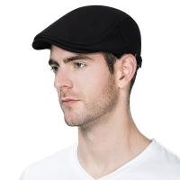 ราคา Flat Top Breathable Newsboy Hat Beret Ivy Cap Gatsby Newsboy Mens Cotton Driving Cap (11454640002)
