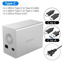 ราคา ออก E TAX ลดหย่อนภาษีได้ ORICO 35 Series Enterprise 4 bay 3 5 HDD Docking Station Type C to SATA HDD Enclosure 150W Internal Power HDD Case 3559C3 (12543346808)