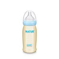 ราคา Natur Smart FlexiFlow PES ขวดนมคอกว้างสีชา 9oz 1 ขวด พร้อมจุกไซร์ L (20483826030)